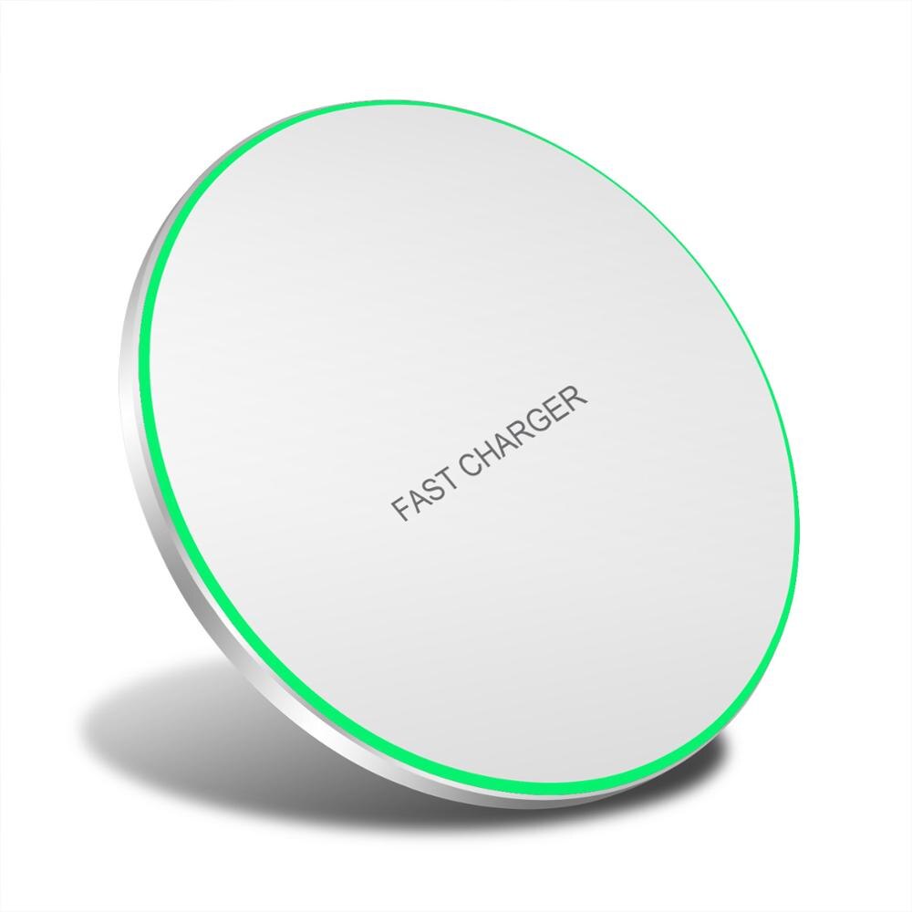 FDGAO QI 30W Quick Wireless Charger For iPhone 12 11 Pro XS Max XR X 8 QC 3.0 Fast Charging For Samsung S20 S10 S9 Charger Pad: 30W White