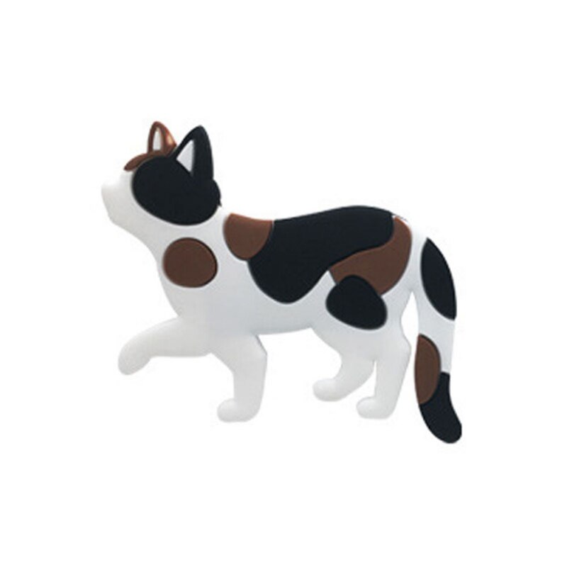 Home Multifunctional Lovely Cartoon Cat Fridge Magnet Hook Refrigerator Magnetic Sticker Hooks: 6