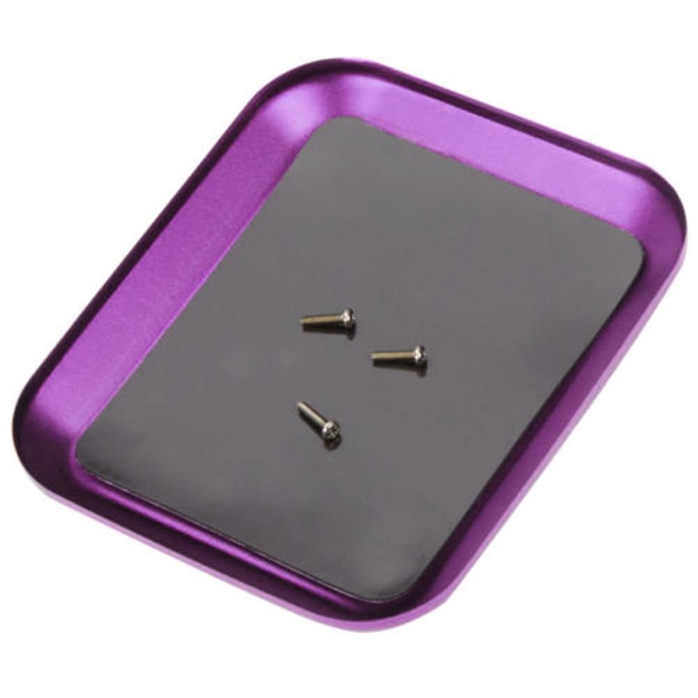 RC Reparatie Tool Aluminium Magnetische Schroef Lade Plaat Voor Vliegtuig Auto Boot Crawler Axiale SCX10 D90 D110 Model Reparatie Tool Co