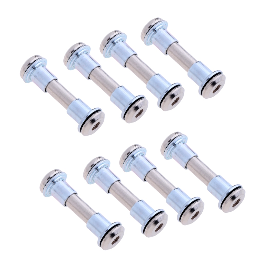 8 Pcs Aluminium Inline Skate Wiel Schroef Nail Rolschaatsen As Bouten Zilver