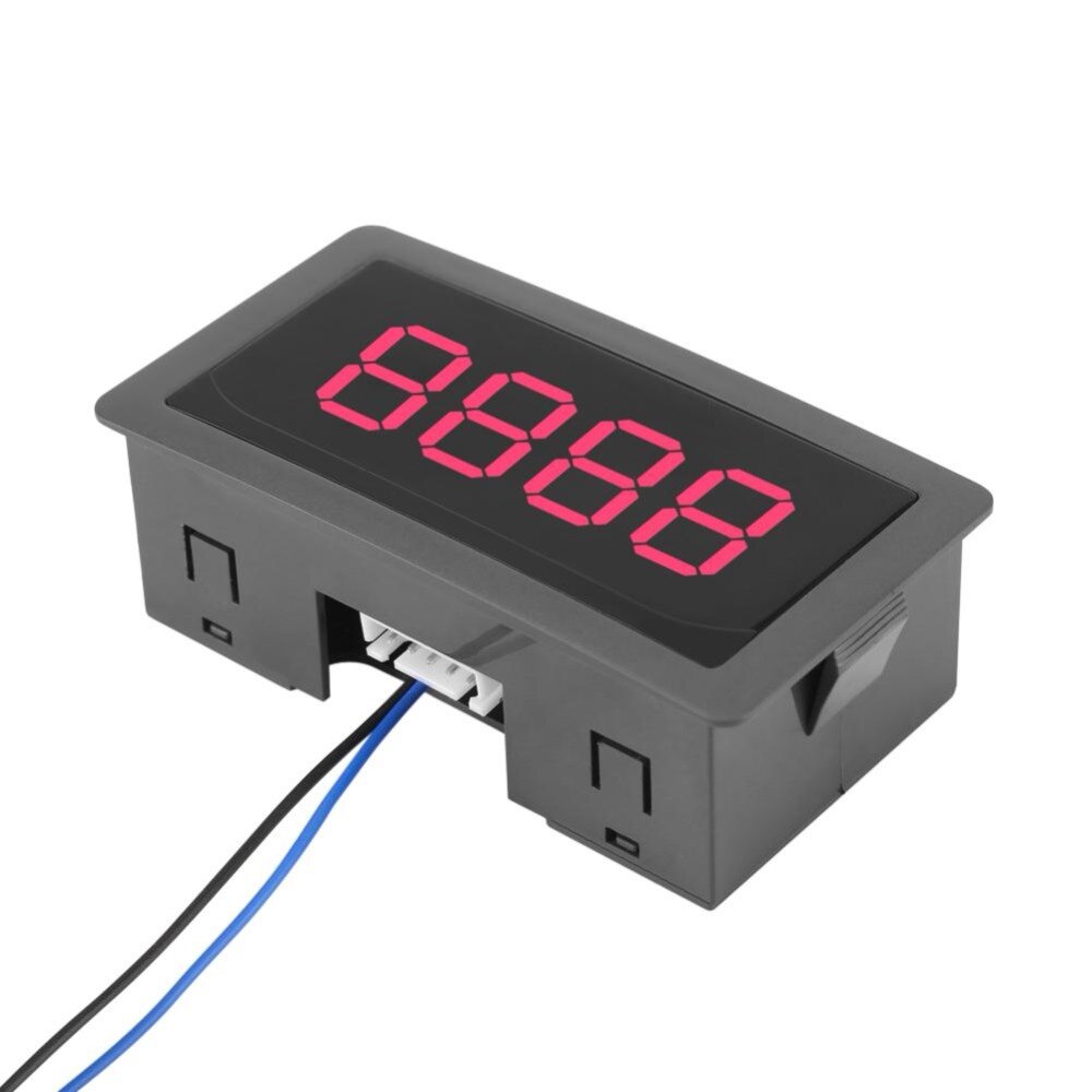 Digital Display Counter 4 Digit Up Down Panel Counter Meter DC 8-24V LED Plus/Minus Counter Electronic Counting Tools with Cable