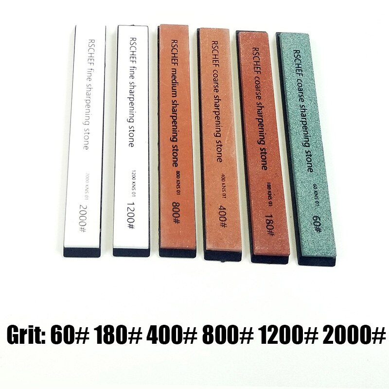 knife shapener kitchen sharpener 360 sharpener iron steel angle steel band stone sharpening stone: 6 stones A
