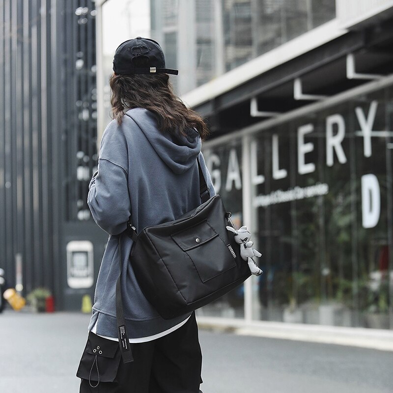 Originale di marca di Disegno della Tela di Canapa del Messaggero Del Sacchetto di Università di Classe Gli Studenti Borsa A Tracolla Grande Borsa di Tela
