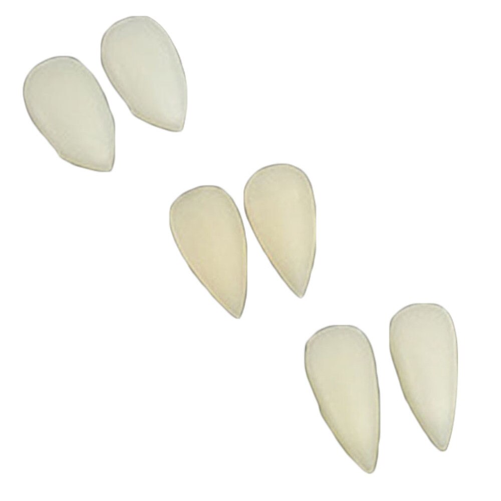 3 Paar Custom Fangs Cosplay Vampire Tanden Kunstgebit Halloween Party Props (2 Stuks 13Mm + 2 Stuks 15Mm + 2 Stuks 17Mm): Default Title