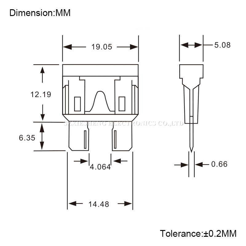 Portafusibles automático KCD3 de 2 pines, estándar medio, 15A/30A, 250V, 16A, abrazadera integrada, montaje en Panel fijo con fusible de cuchilla ATC ATO, 5 uds.