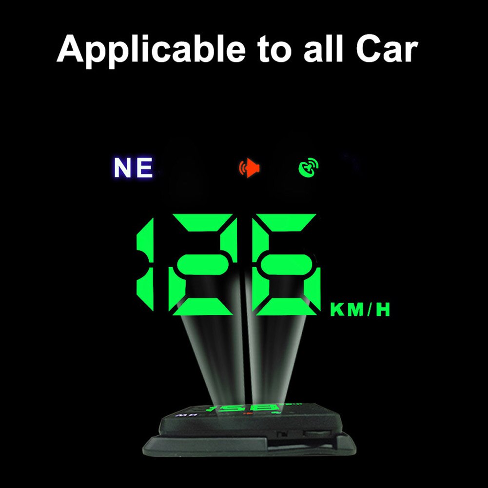Car Head Up Display Car-styling Hud Display Digital GPS Overspeed Warning Windshield Projector Alarm System