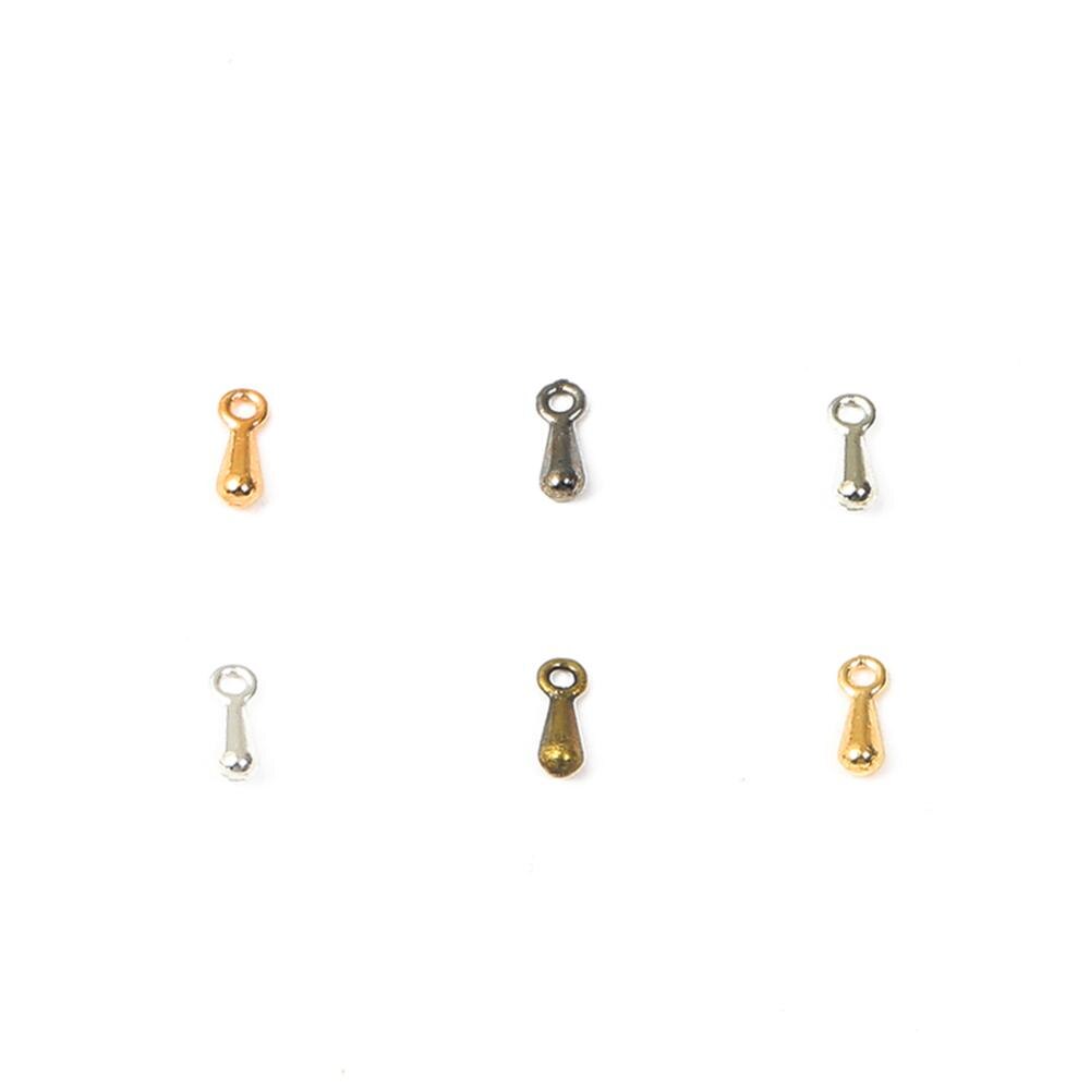 Porta gotas de água para colar e pulseira, 100x2x7mm, correntes extensíveis, acessórios para fabricação de joias