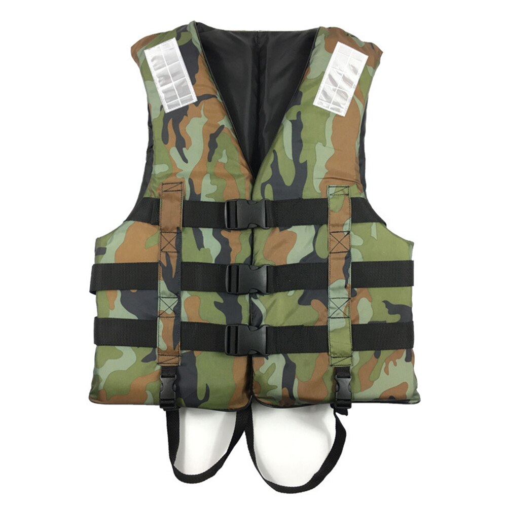 Adult Life Jacket Camouflage Portable Foldable Foam Buoyancy Vest Water Sports Surfing Swimming Life Jacket Suitable For 50-75KG