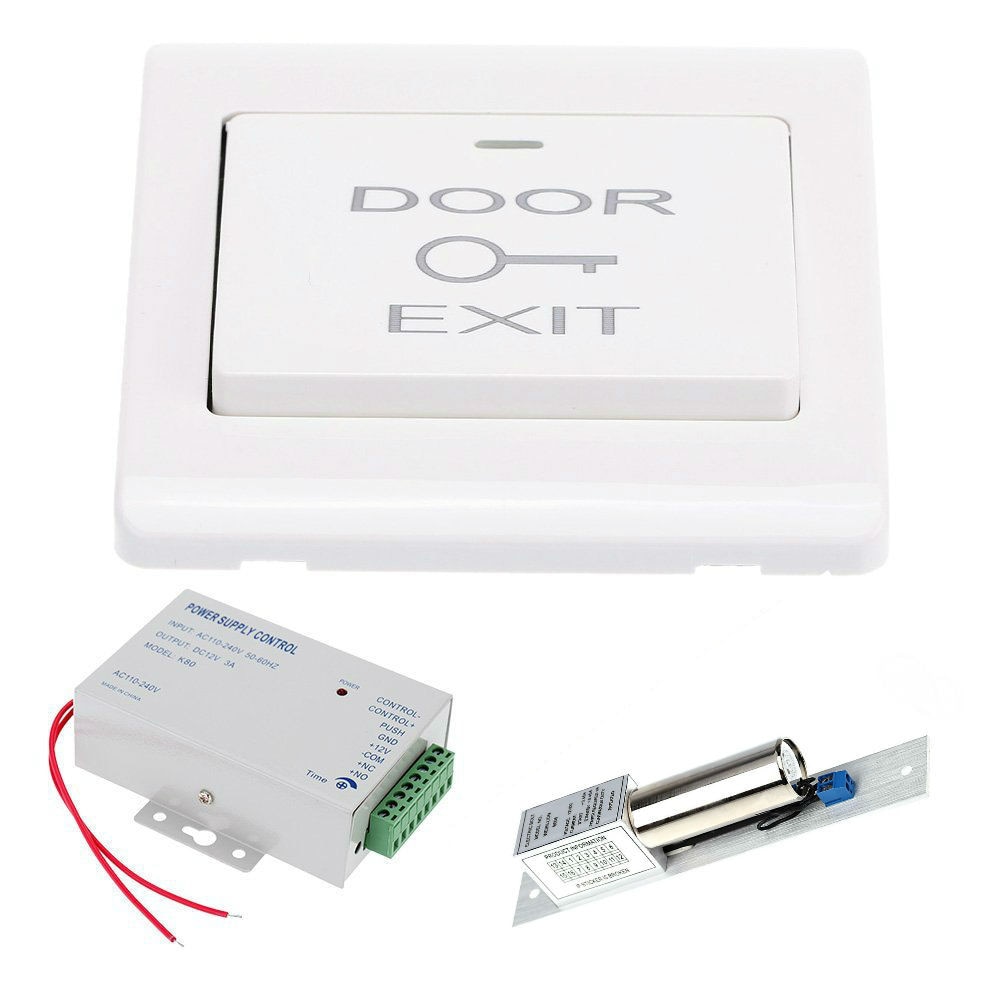 Access Control Electric Magnetic Door Lock 180KG 350lbs 12V Electric Lock Holding Force