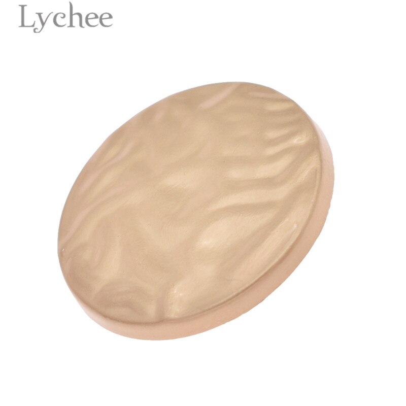Lychee life 10 stuks ronde metalen knopen goudkleurige knopen diy naaimateriaal knoop voor kledingstukken