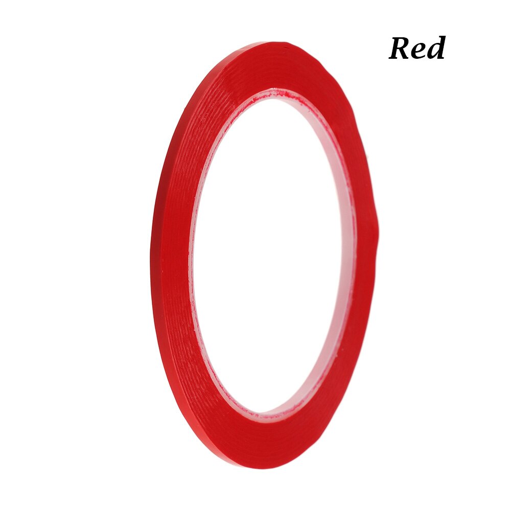 66m Multicolor Width 3mm 5S Waterproof Desktop Positioning Tapes No Trace Whiteboard Warning Line Drawing Marking Grid Tape: Red