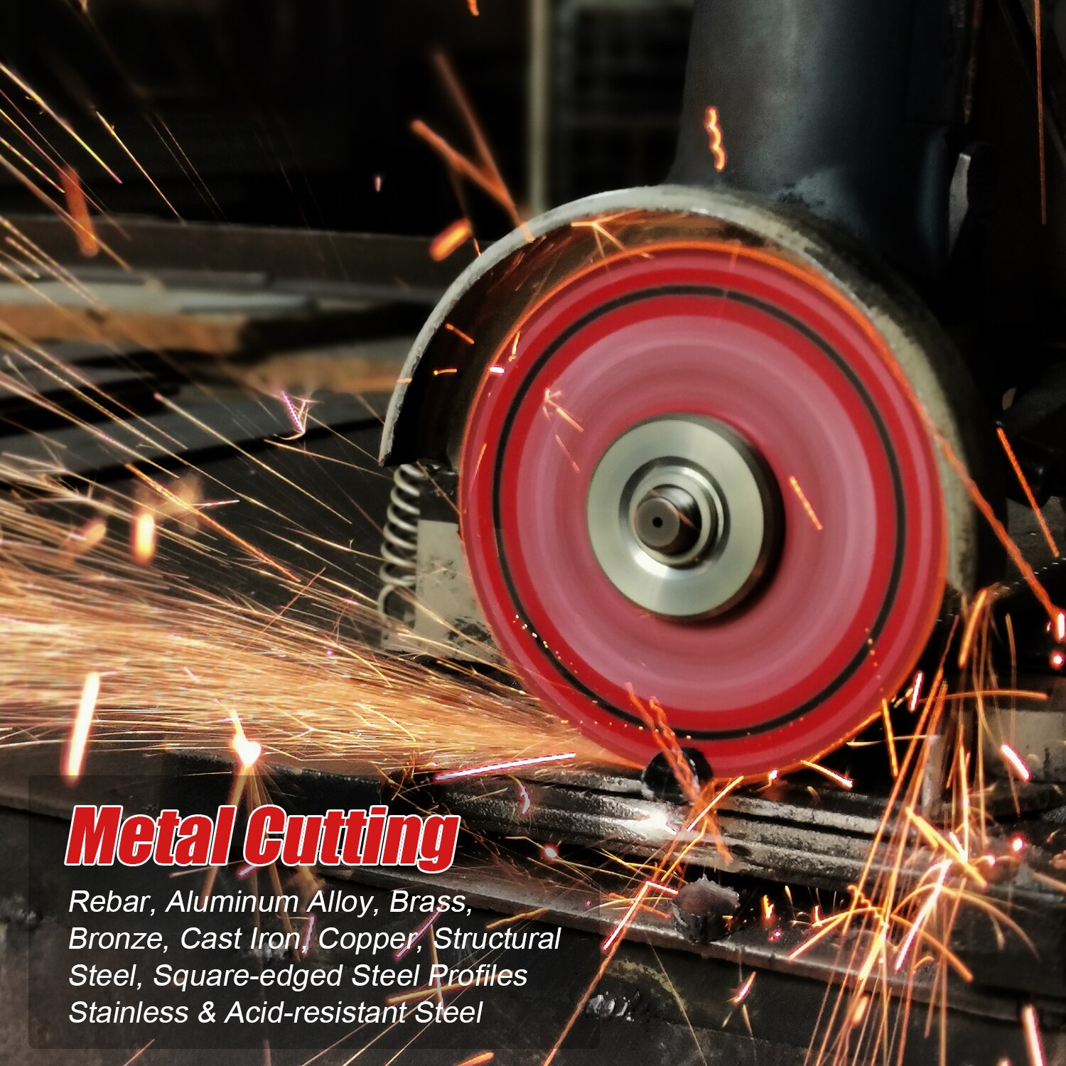 EZARC Diamond Metal Cutting Wheel for Angle Grinder 115mm x 22.2mm Diamond Disc With 5000+ Cuts on Rebar, Steel, Iron and INOX