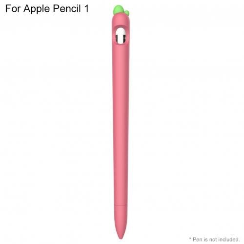 Tegneserie gulerod silikone stylus pen kasse med pen hætter anti-ridse stylus pen beskyttende ærmebetræk til æble blyant 1/2: E til æbleblyant 1