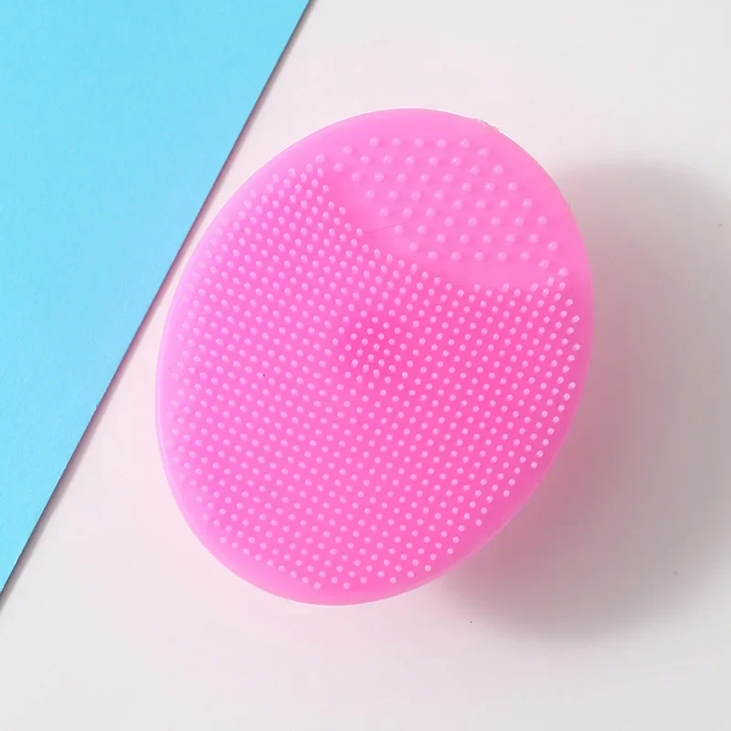 Zachte siliconen gezichtsborstelreiniger en stimulator Handmatige gezichtsreinigingsborstel Exfoliërende siliconen gezichtsscrubber voor dames en heren: Black