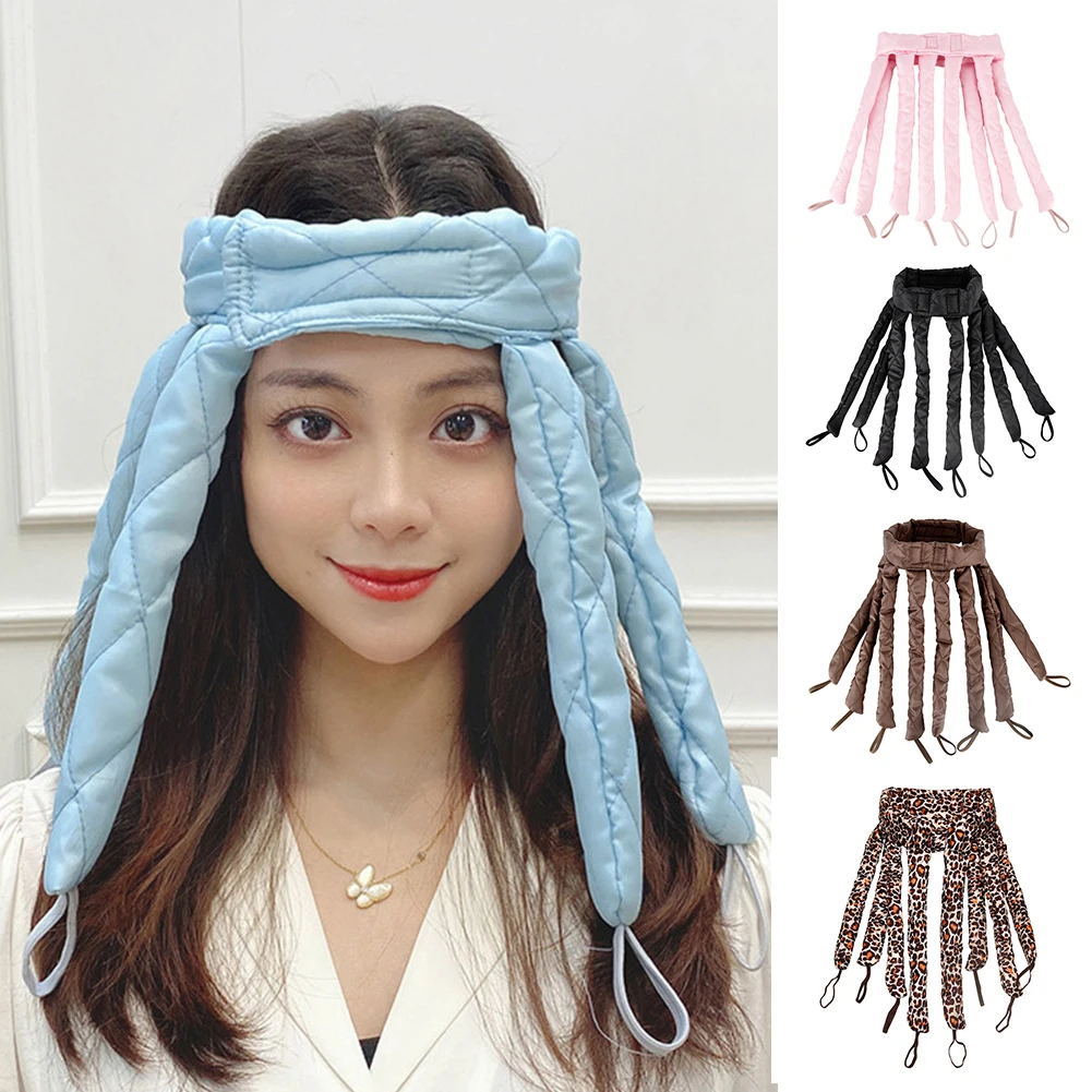1pc Heatless Haar Curler Krake kräuseln Rollen Weiche Eisstockschießen Stange Stirnband Faul Schlafen Schaum Locken Welle Styling Werkzeuge