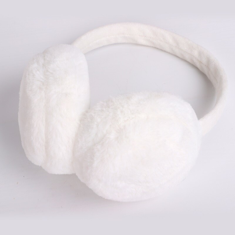 Adult Winter Solid Color Earmuffs Men Women Lovers Ear Warmer Plush Plain Teenage Student Mother Girl Ear Muffs Cute