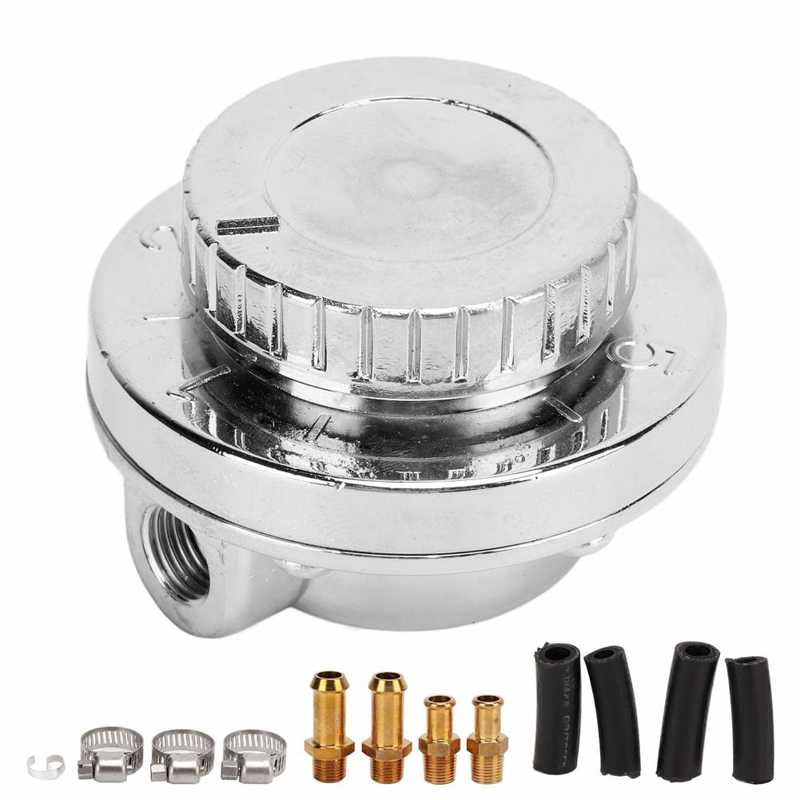 Fuel Pressure Regulator Kit Aluminum Alloy Construction Universal Fuel Pressure Regulator Kit Anodic Oxidation Process for