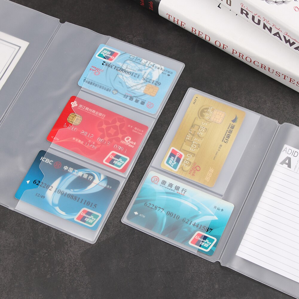 1 PC Nuttig PVC Rits Pocket Map Hersluitbare losbladige Opslag Zakjes Tas Card Travel Journal Paspoort Organizer