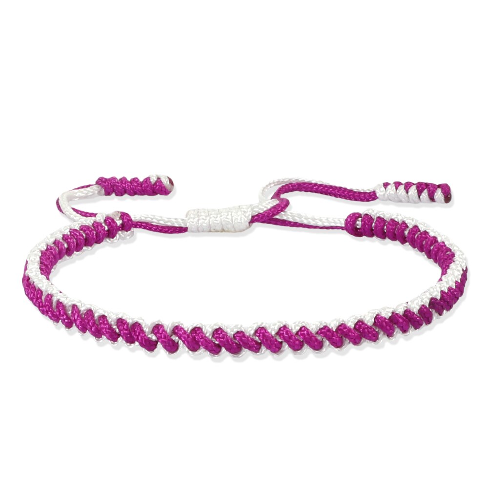 Tressé à la main Chaîne Bracelet de Corde de Charme De Bracelets Pour Femme hommes Vous Apporter La Chance Paisible Taille Réglable À La Bijoux: style 2