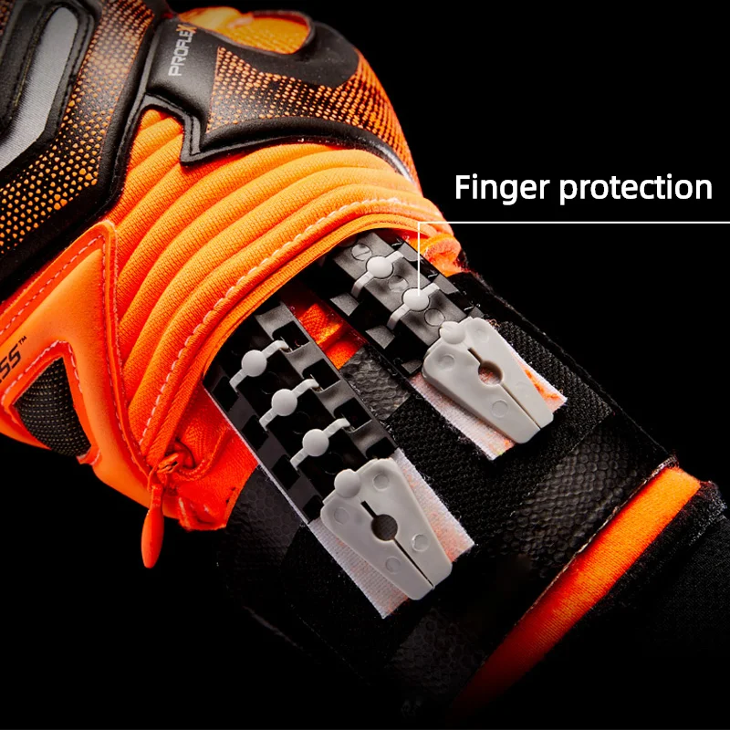 freundlicher Männer Professionelle FußBall Torwart Handschuhe 4mm Latex Mit Finger Schutz freundlicher Erwachsene FußBall Torwart Handschuhe Schutz