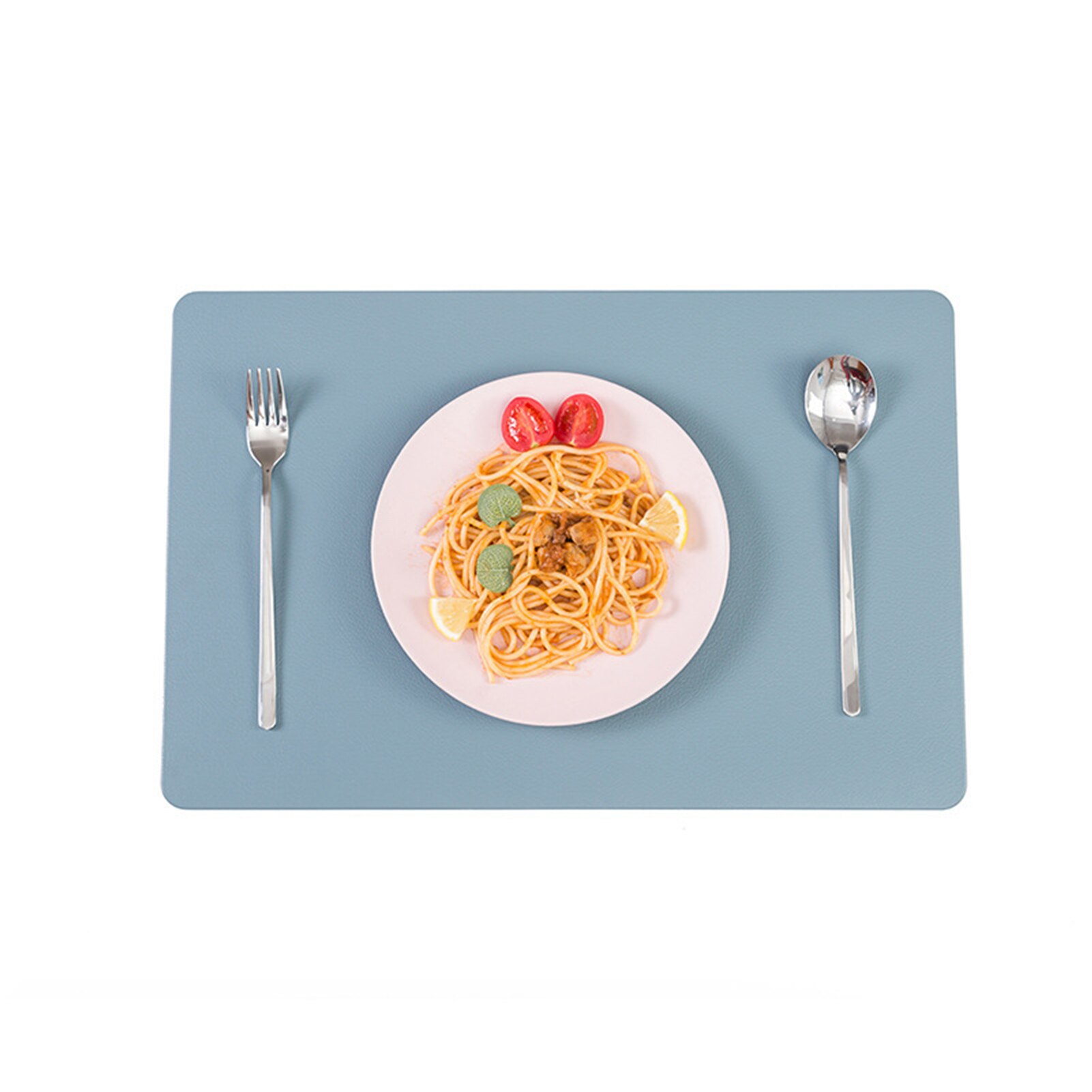 4Pcs Ins Style Waterproof Leather Placemats Table Mats Set Heat Resistant Easy Clean Washable Placemat