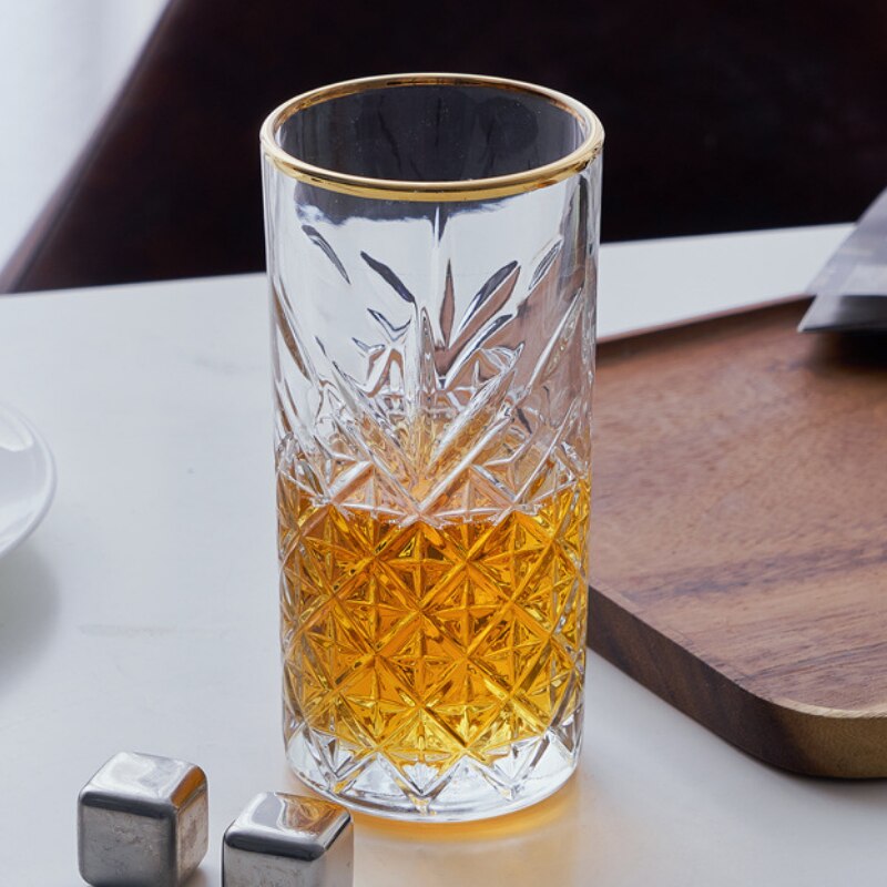 Style 250-450Ml Eternal Carved Flower Martini Cup Vintage Art Whiskey Vodka Mojito Wine Glass Bar Drinkware Goblet