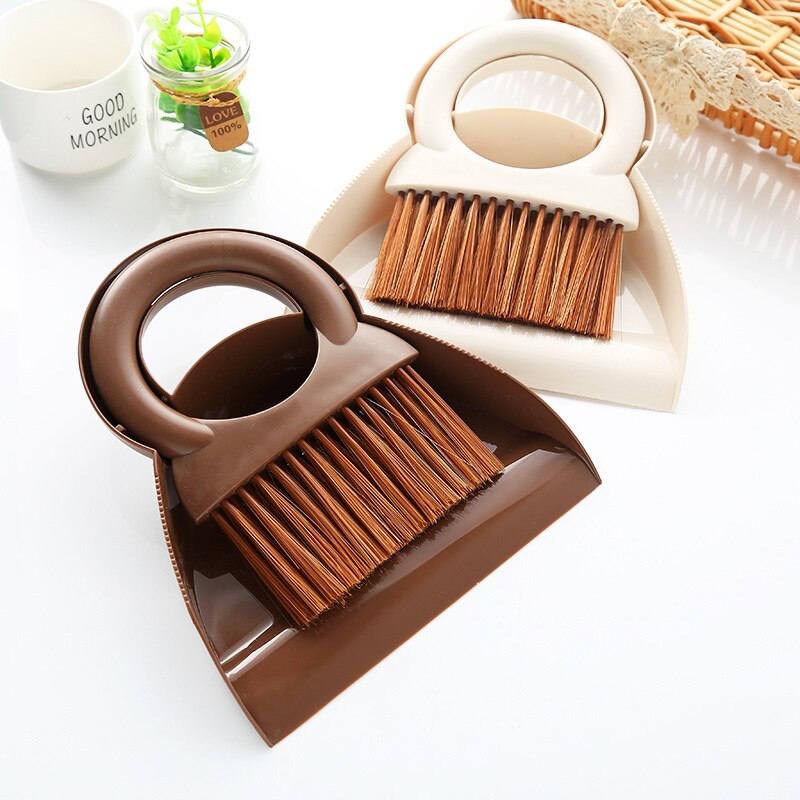 2pcs Multifunction Computer Window Cleaning Brush Dust Shovel Plastic Brooms Shovel Set Broom Dustpans Kitchen Cleaning Tools