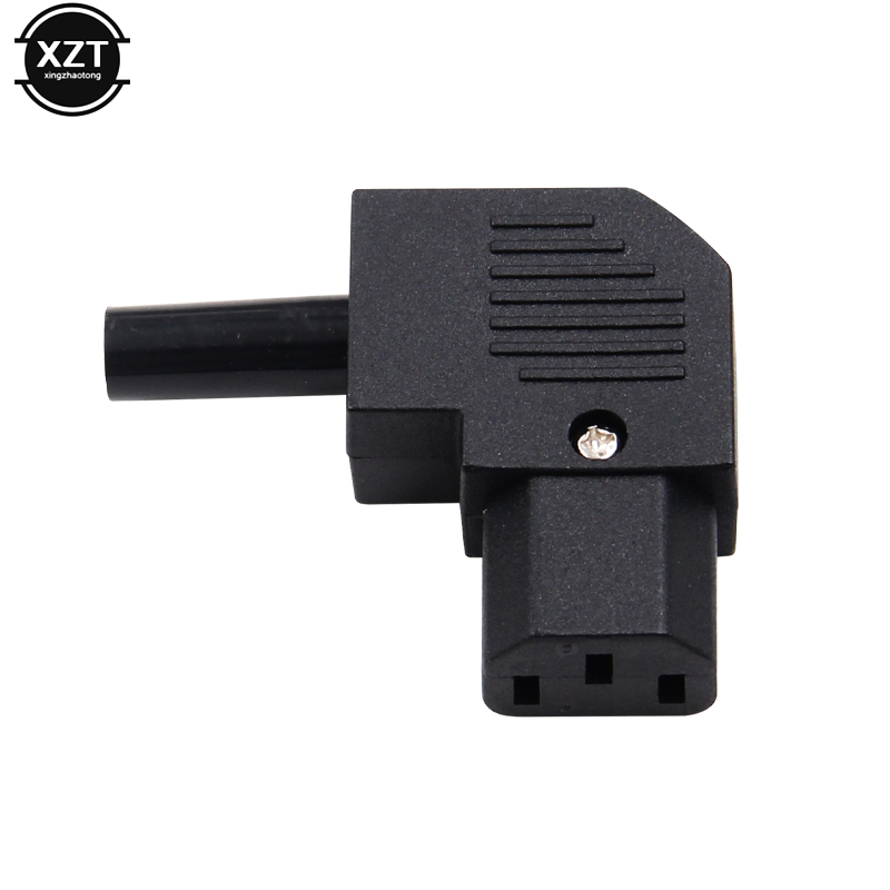 NEWEST AC POWER Plug IEC C13 right Angle Rewirable Horizontal Connector 125V-250V 10A C13 90 Degree Plug SALT