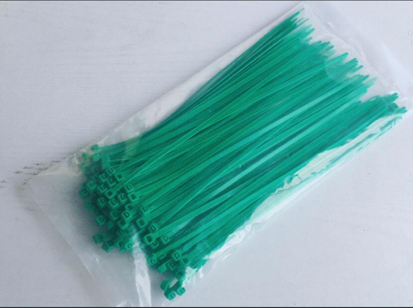 100pcs 5*200/250/300/350mm Fixed plastic strapping self-locking color nylon cable tie belt Strapping Straps For Wires