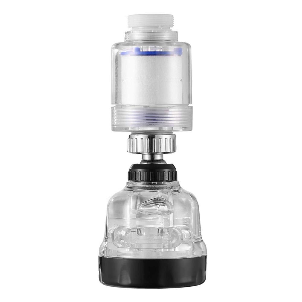 360 Roterende Splashproof Chloor Verwijderen Filter Beluchter Sink Hoofd Water Zuiveren Kraan 3 Modus Waterbesparing Waskolf Kraan: Filter shower set