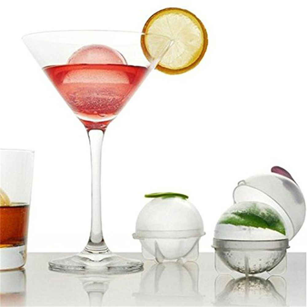 4pcs 3cm Ball Ice Molds DIY Home Bar Party Whiskey Cocktail Use Sphere Round Ball Ice Cube Makers Kitchen Buckle Ice Cream Mould