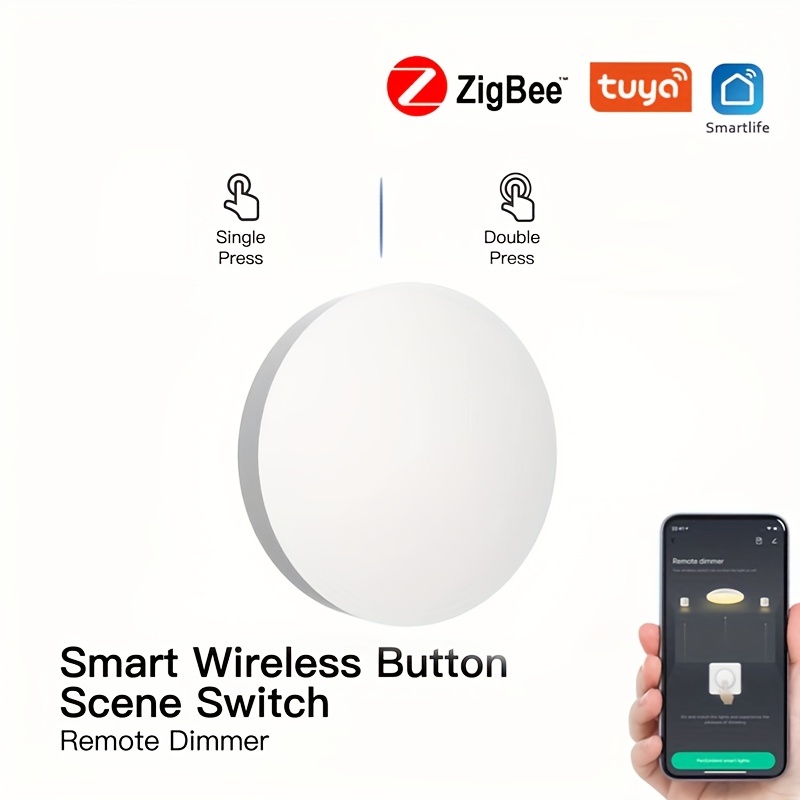Tuya Zigbee-Knop Scène Intelligente Koppeling Smart Switch Automatisering Werk Met Zigbee Apparaat Smart Life App Control Smart Home: Default Title