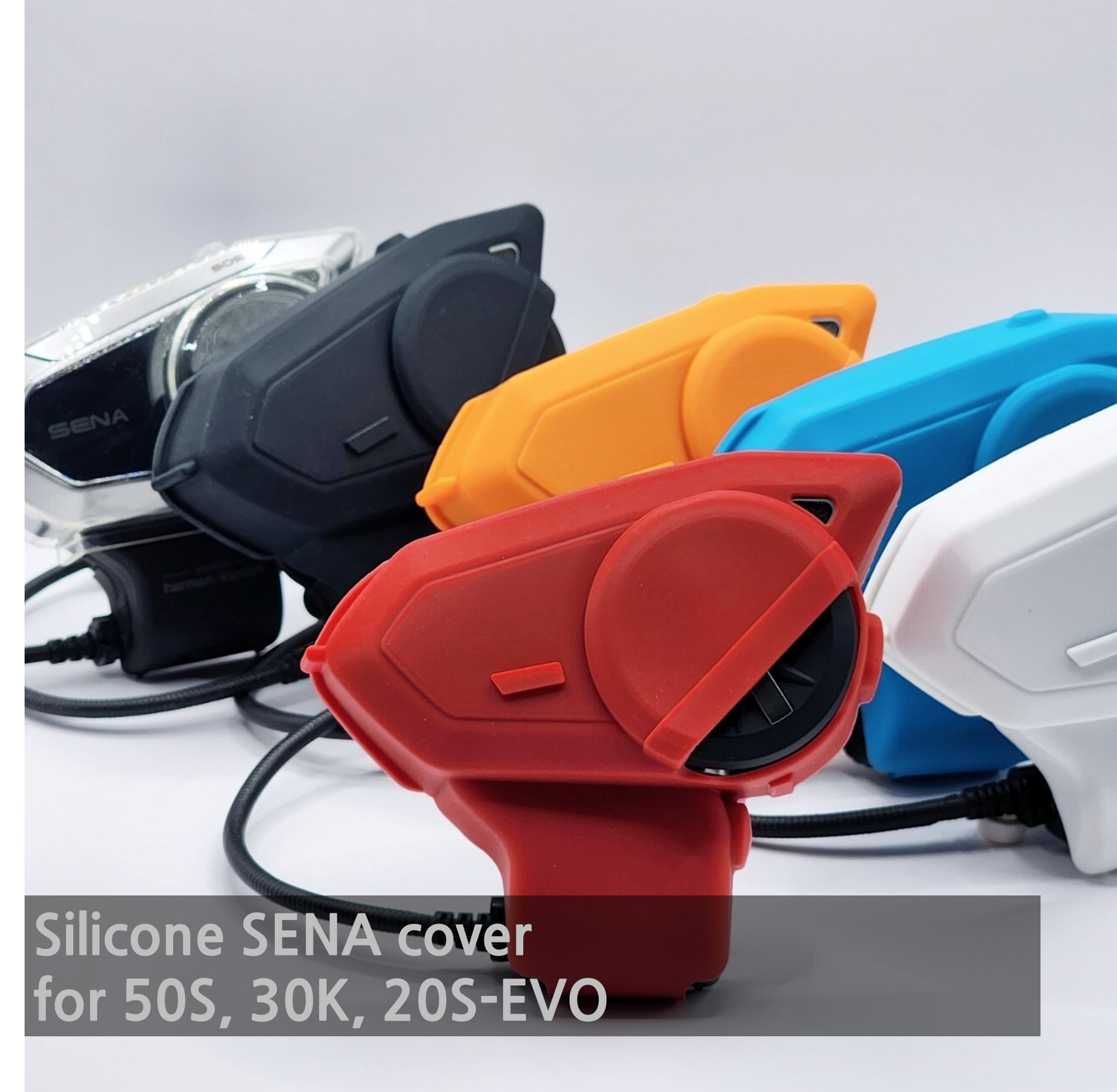 20S 30K 50S 60S Harman Kardon SENA BLUETOOTH WATERDICHTE BESCHERMING CASE COVER: RED