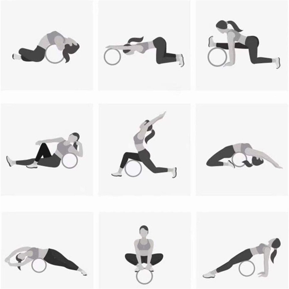 Yoga Kreis Yoga Rad dehnen ErhöHenne Fitness Flexibilität Pose-Berufsausbildung Rad ÜSpund Ausrügestochen