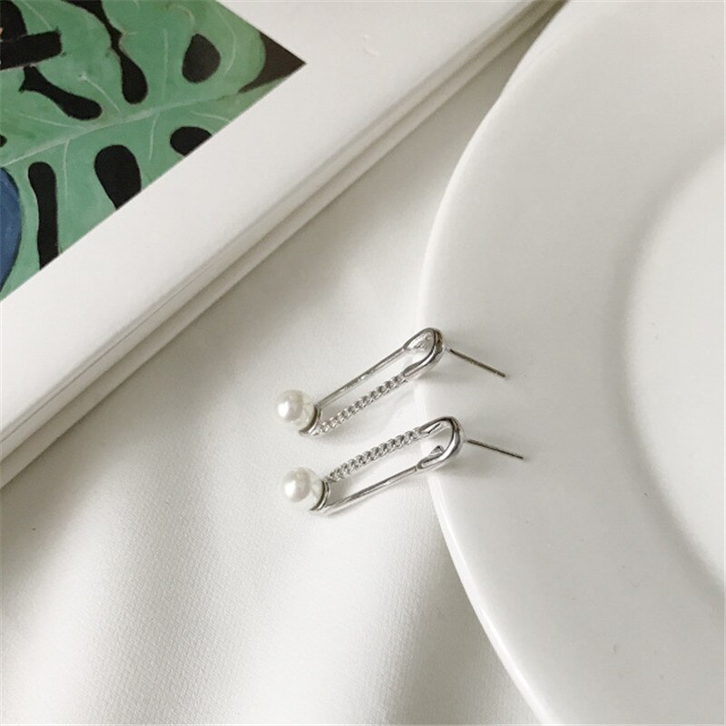 RUIYI Irregolare Barocco Perla Orecchini A Pendaglio Per le donne in Argento Sterling 925 Orecchini di Stile Nordico Femminile Eleagnt Gioielli Di Lusso: S925ER251