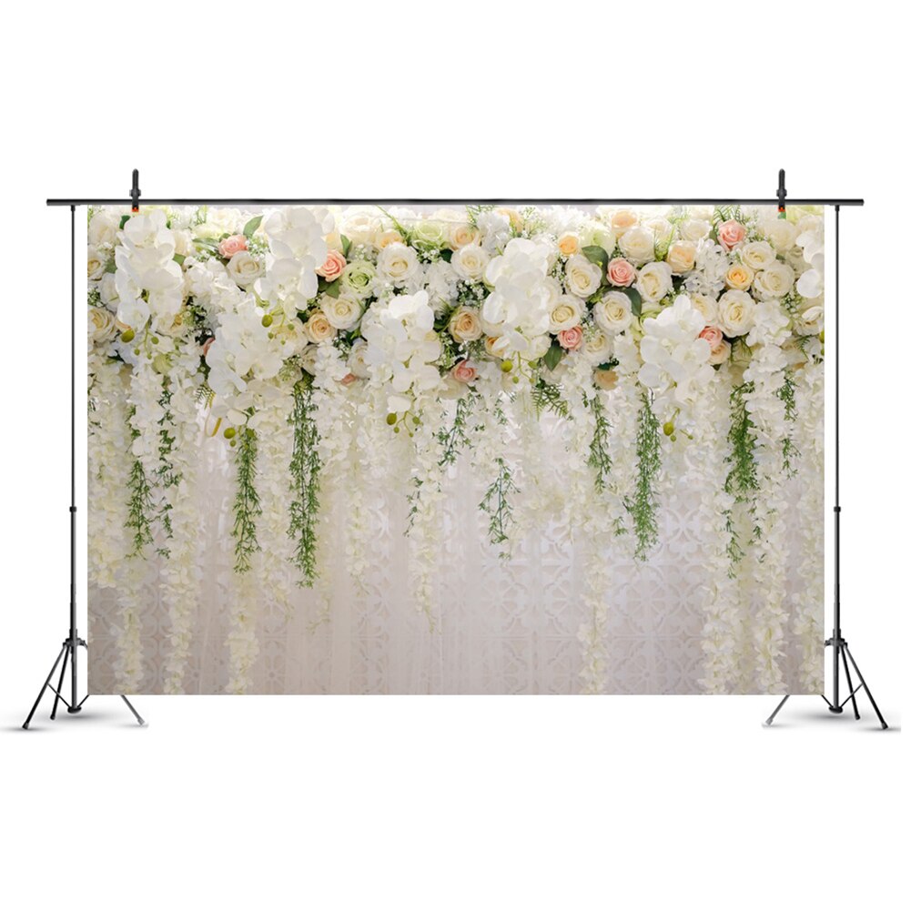 Photography Props Backdrop Cloth Photographic Background Cloth European Wedding Flowers Background for Video