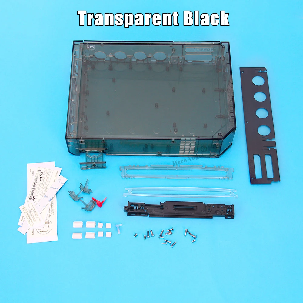 11 Colors Replacement Full Housing Shell Cover Case with Buttons For Wii Game Console Repair Parts: green