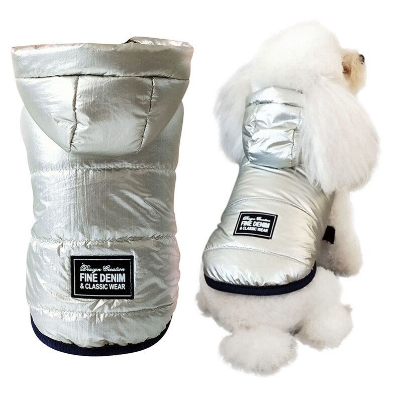 Wasserdicht Haustier Kleidung warm Hund Kleidung Jacke Französisch Bulldogge Mit Kapuze Mantel Welpen Katze Haustier Jacke Mantel Für Kleine Hunde Chihuahua