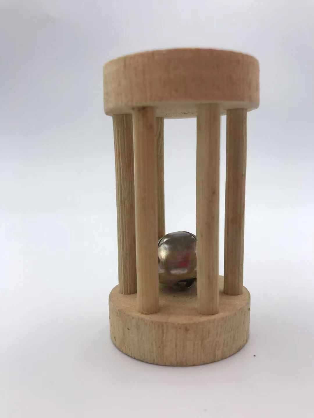 Cute Natural Wooden Pine Dumbells Roman Column Roller Chew Toys for Guinea Pigs Small Pet Molars Supplies Rabbits Hamster Toys: Roman column