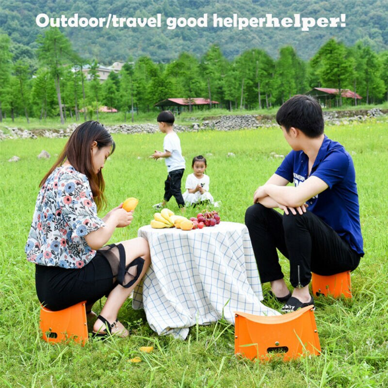 Outdoor Portable Three-legged Stool Folding Beach Chair Fishing Stool Park Bench