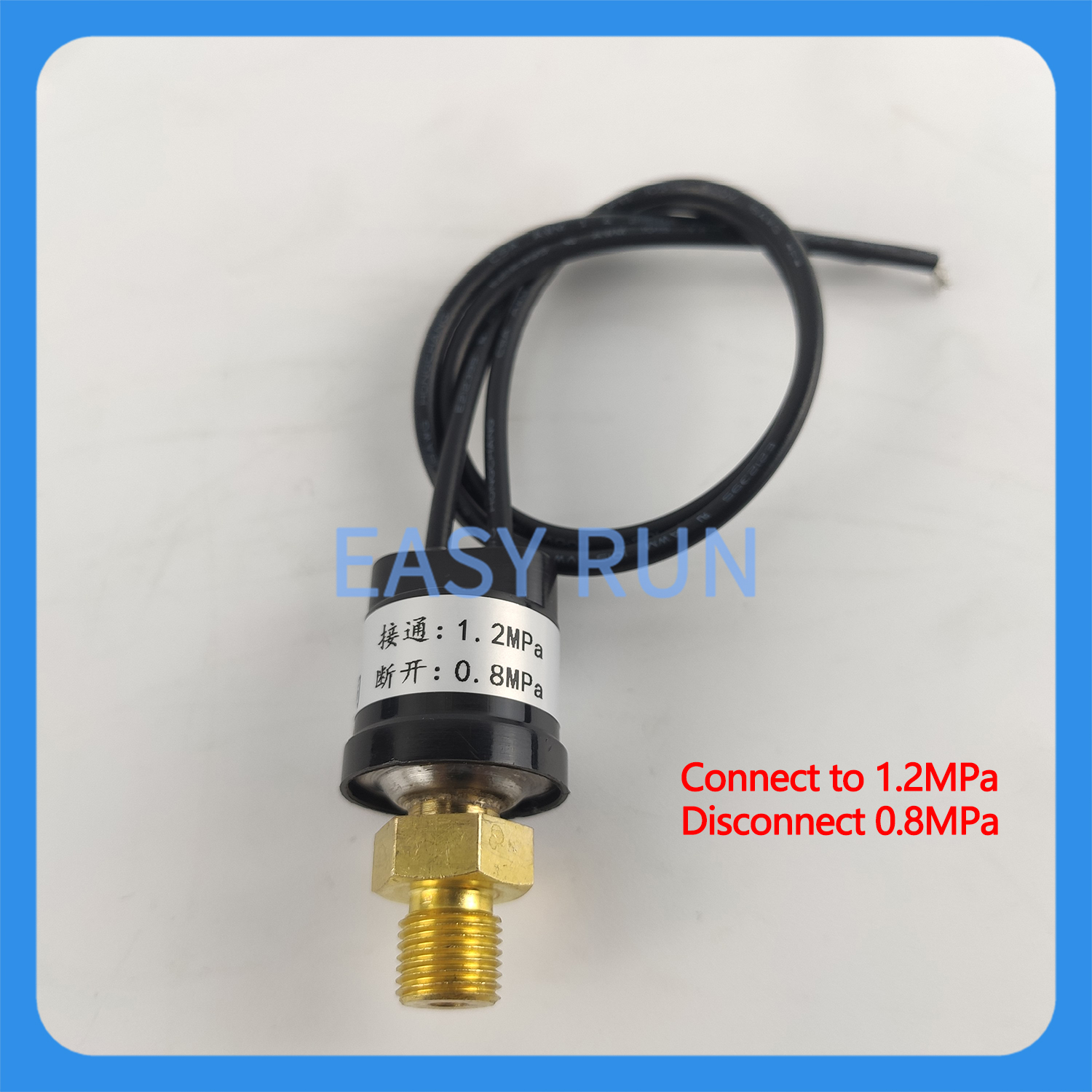 Pressure Switch Oil Pump Alarm Switch Lubrication System Pressure Sensor To Monitor Cut-off And Pressure Loss Thread M10*1: Blue