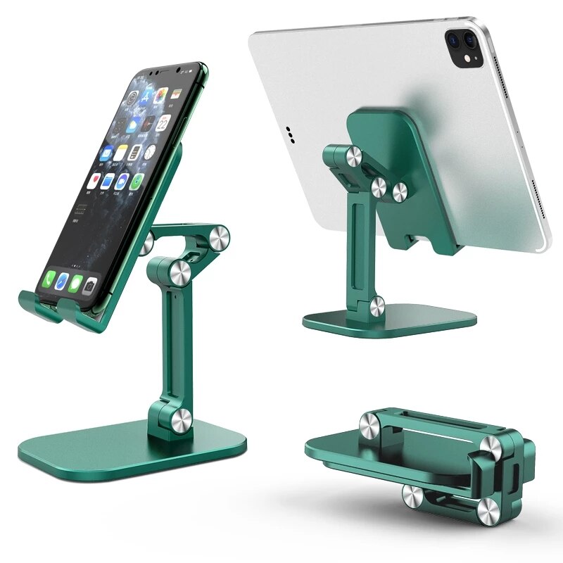 Phone Holder Accessories Adjustable Universal Phone Stand Holder Tablet Desk Holder Stand for Bracket for Tablet Smartphone: Green