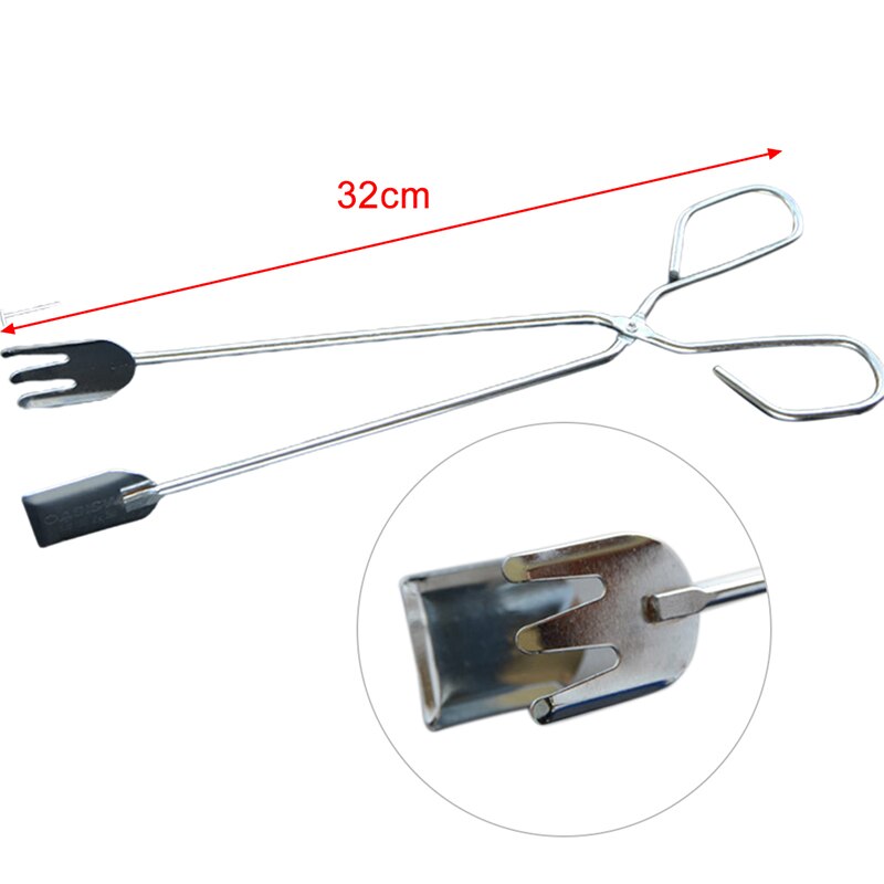 Outils de Barbecue pratiques acier inoxydable ciseaux Type pince à nourriture grillée accessoires pour Barbecue pinces portables Gadget d'extérieur