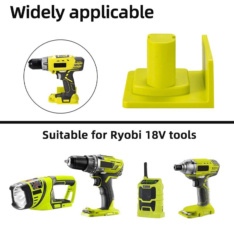 1pcs/ 2 pcs Tool Storage shelf Rack for Ryobi 18V One+ Drill Power Tool Wall Mount Stand Machine Bracket