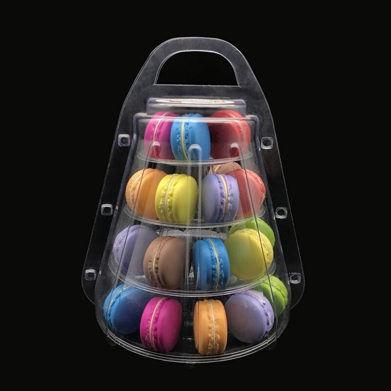 4/6 Tiers Macaron Display Stand Cupcake Tower Rack Cake Stands PVC Tray For Wedding Birthday Cake Decorating Tools Bakeware