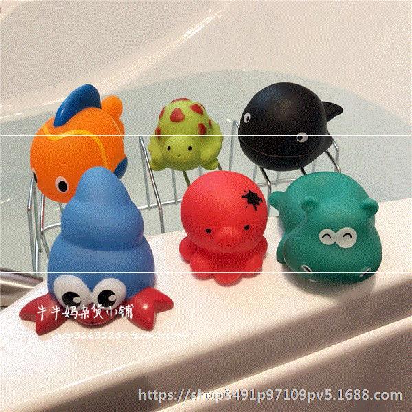 Small Animal Play with Water Squeezed Called Water Spray Toys Children Baby Animal Tangjiao Cartoon Vin