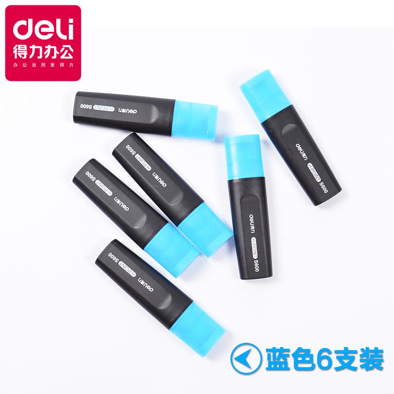 Stylo marqueur Fluorescent, surligneur de couleur, 6 couleurs, lot de 6 stylos: B