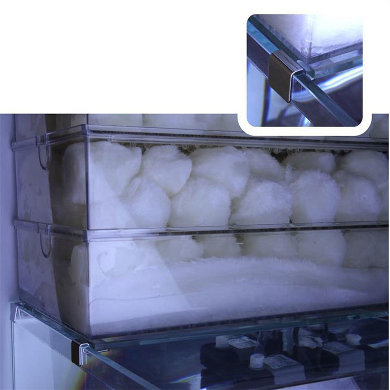 Couvercle de réservoir de poissons en acier inoxydable, Support de couverture de réservoir en verre, Support de plaque d'isolation, accessoires d'aquarium marin frais 4 pièces