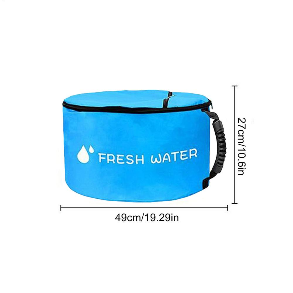 RV Sewer Hose Storage Bag With Double Zipper Foldable Rv Hose Storage Organizer RV Accessories For Waste Tools Camping: Blue
