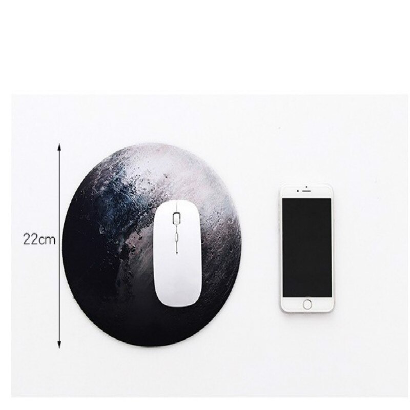 Creatice Cartoon Siliconen Muismat Deask Mat Circulaire Muismat Kantoor Scholieren Met Aarde Maan Watermeloen